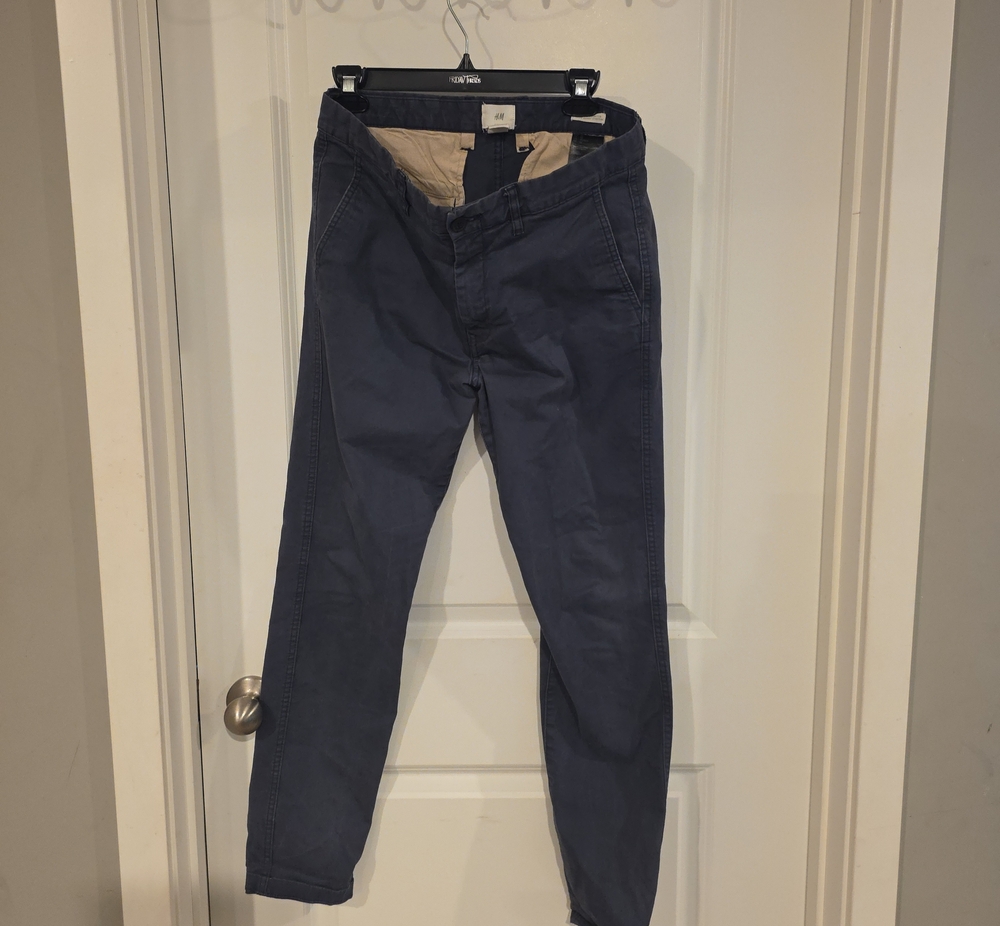H&M Navy Blue Chinos
